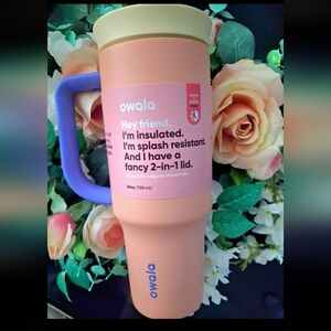 Owala Pink and Purple Insulated Water Bottle